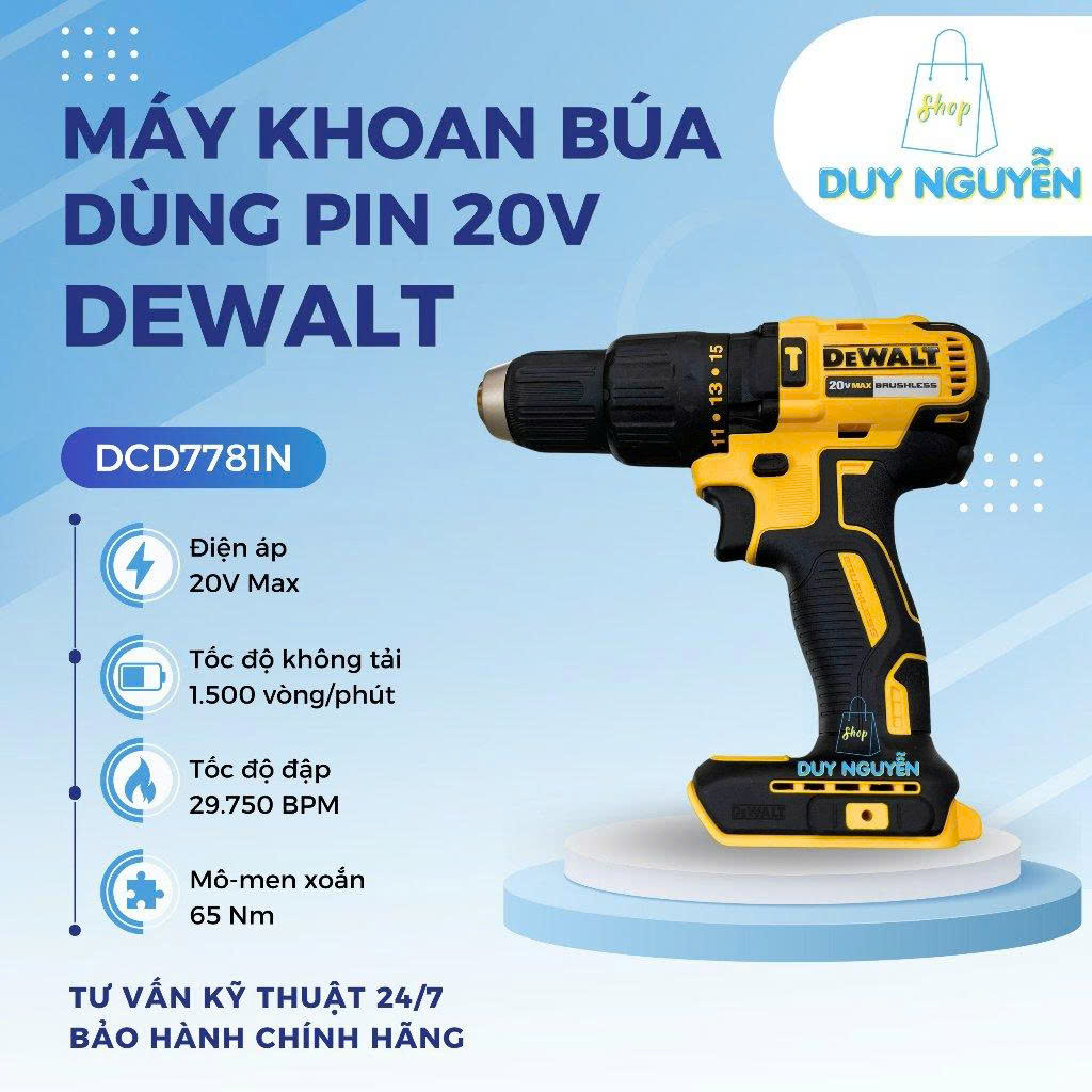 Máy khoan búa dùng pin 20V