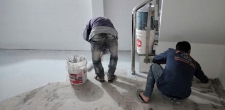 Thi công chống thấm cho tầng hầm
