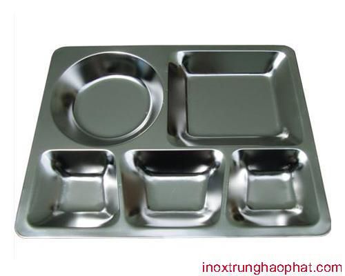 Khay inox 5 ngăn