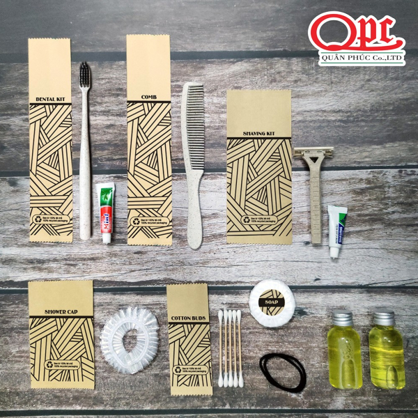 Bộ túi Kraft sọc đen