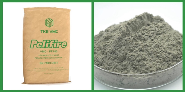 Vữa vô cơ Perlite xi măng chống cháy