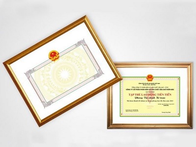 In bằng khen