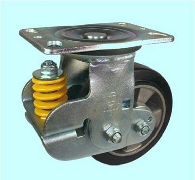 Bánh xe đẩy GLOBE giảm chấn cao su lõi nhôm