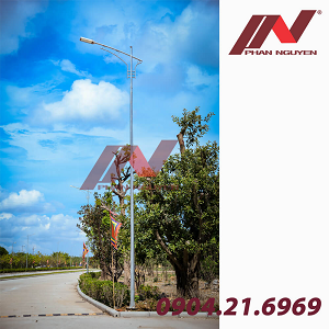 Cột đèn cao áp bát giác rời cần đơn