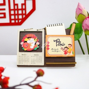 Lịch Gỗ Để Bàn 2023