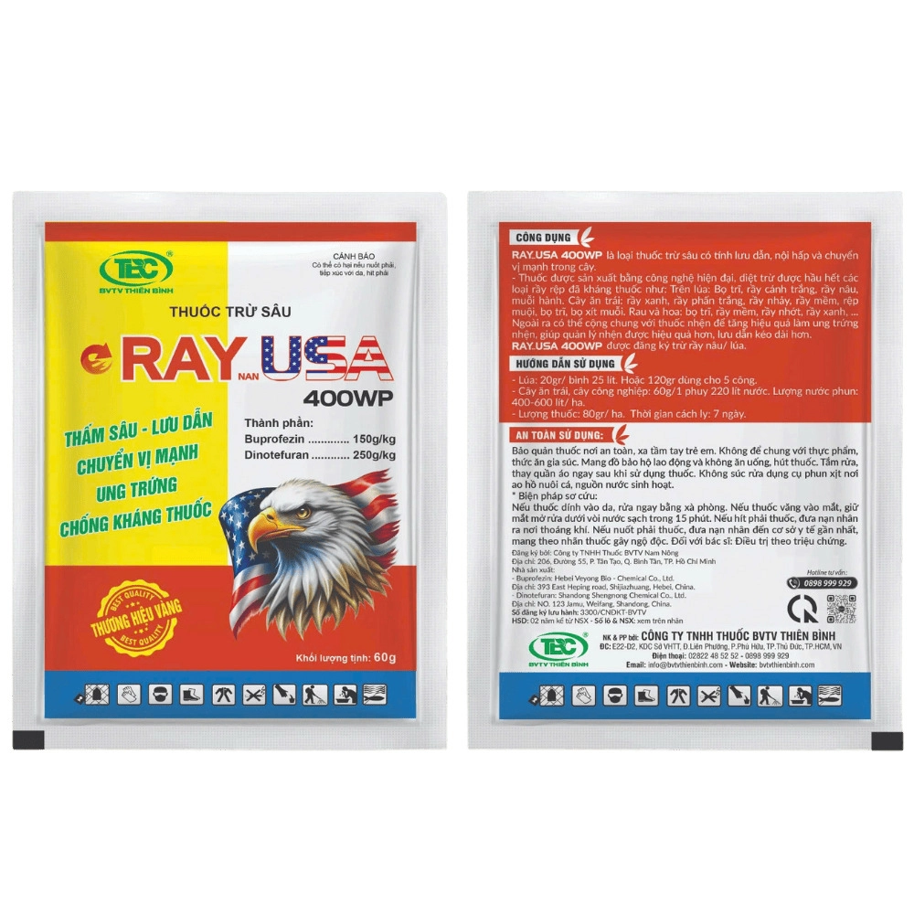 Thuốc trừ rầy RAY USA 400WP