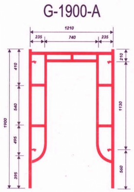 Giàn giáo xây dựng 1.9m