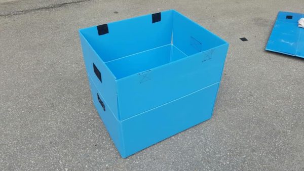 Thùng nhựa Danpla gấp không nẹp không góc