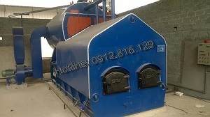 Nồi hơi đốt than củi công suất 4 tấn