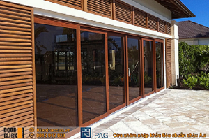 Cửa Nhôm Ốp Gỗ PAG