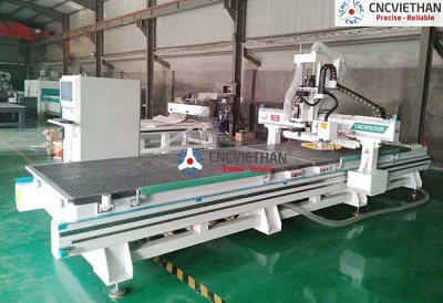 Máy gia công gỗ thay dao tự động 2 thân (12 dao)