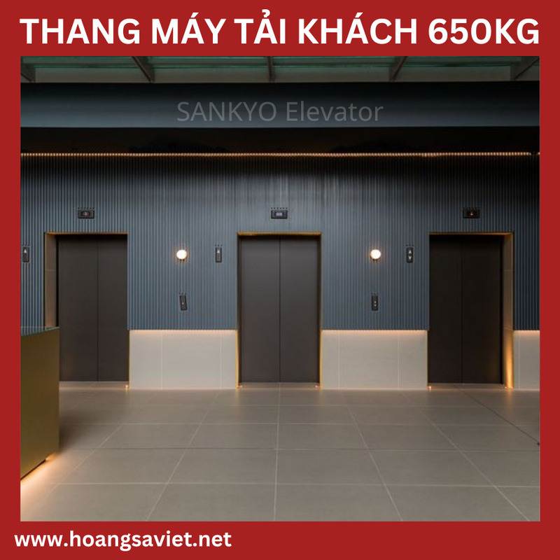 Thang máy tải khách 650kg