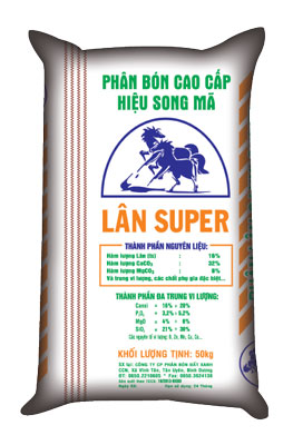 Phân bón hiệu Song Mã - Lân Super