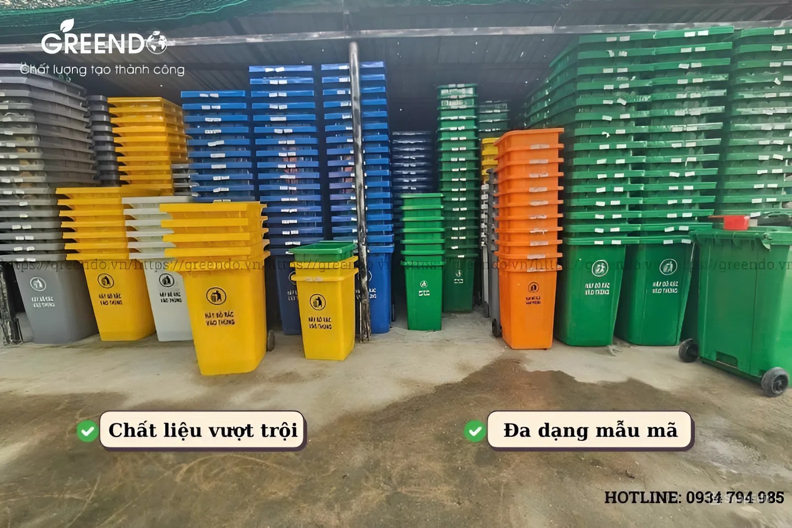 Thùng rác ngoài trời