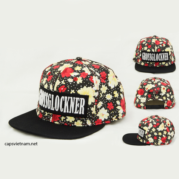 Mũ snapback họa tiết hoa