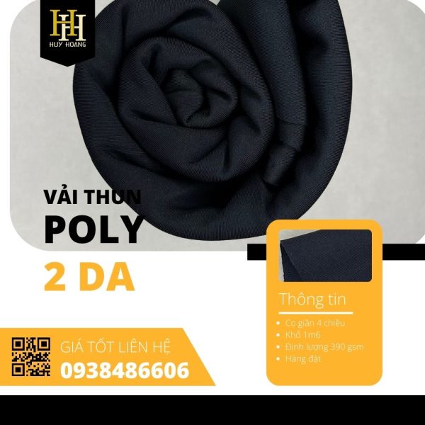 Vải Poly 2 da