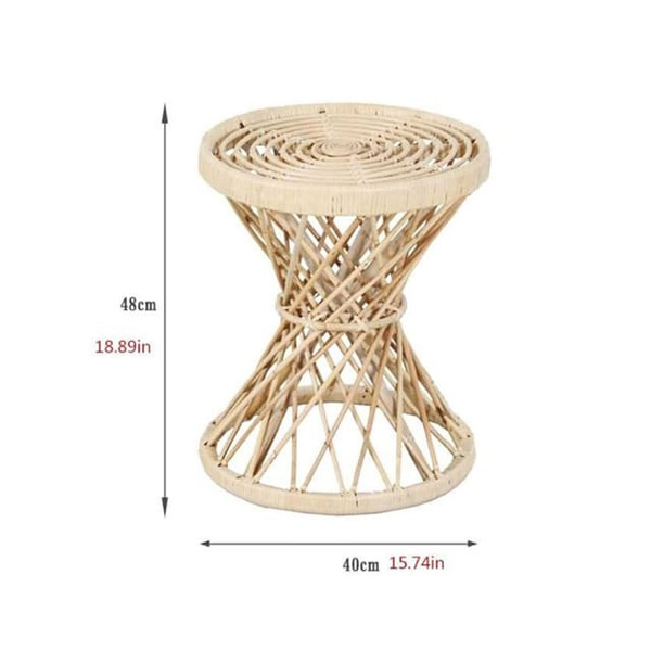Ghế đẩu mây xoắn