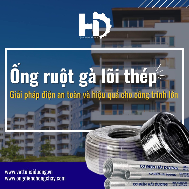 Ống ruột gà lõi thép
