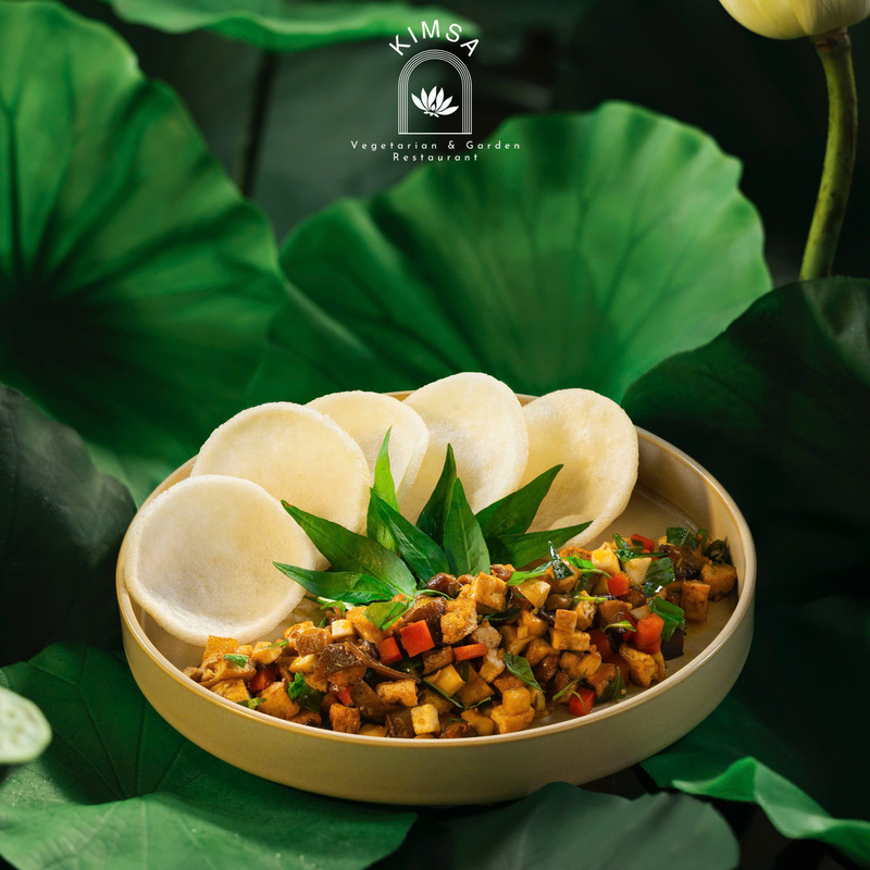 Nấm xúc bánh phồng chay
