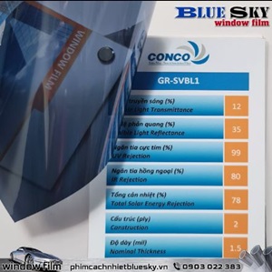 Phim Cách Nhiệt Phản Quang Xanh Dương GR-SVBL1