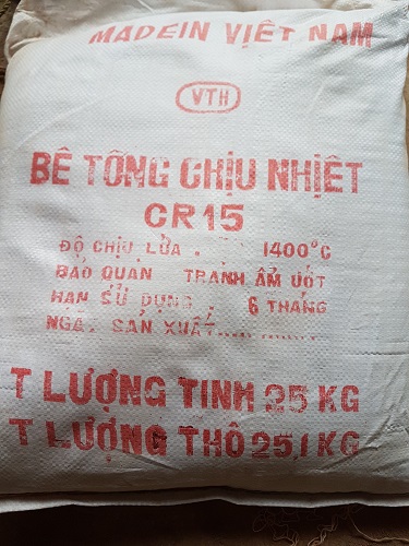 Bê tông chịu nhiệt CR15