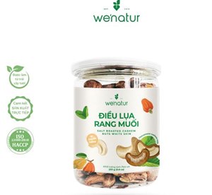 Hạt Điều Lụa Nguyên Vỏ Rang Muối Wenatur 250g