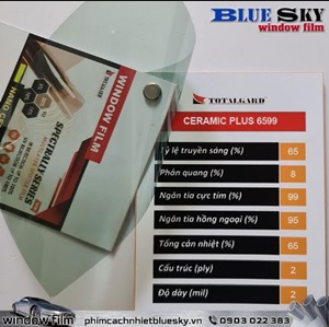 Phim Cách Nhiệt Trong Suốt CERAMIC PLUS 6599