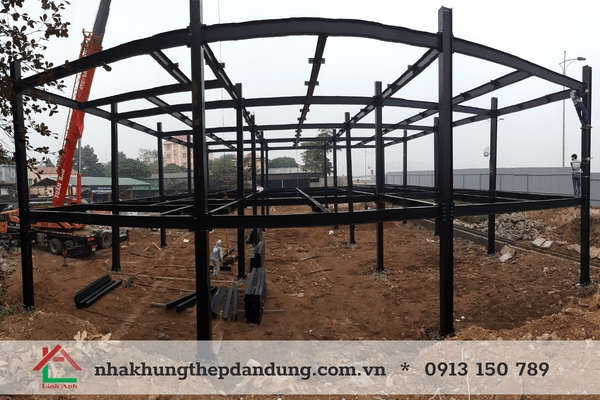 Thi công nhà thép tiền chế