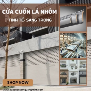Cửa Cuốn Lá Nhôm Khe Thoáng