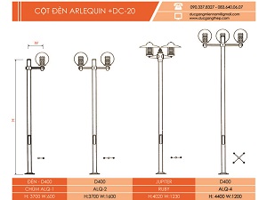 Trụ đèn trang trí ARLEQUIN