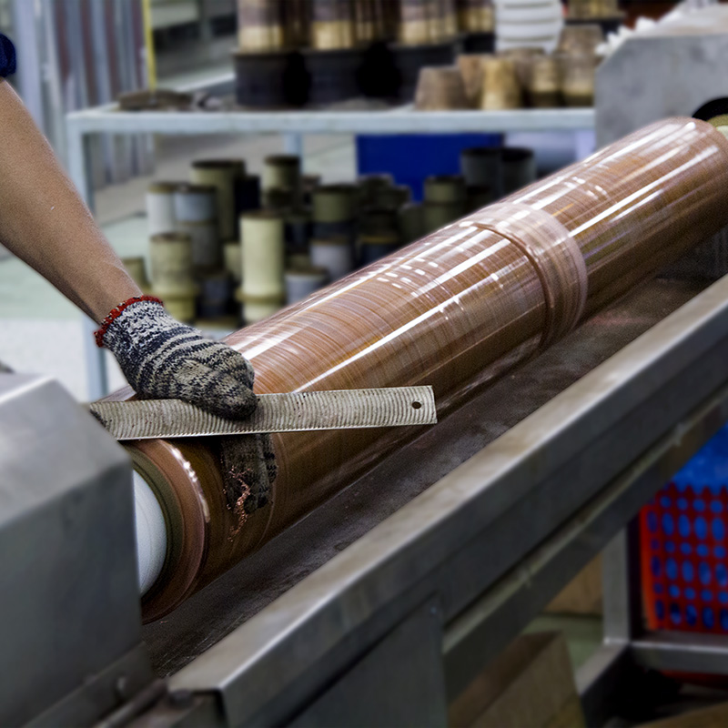 Trục in vân gỗ