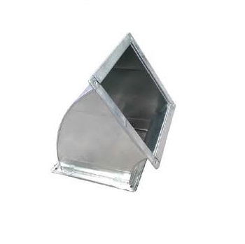 Cút ống gió vuông 45 độ