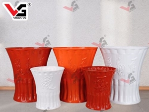 Chậu Hoa Nhựa Trồng Cây Kiểu Trúc Phúc Lộc Thọ