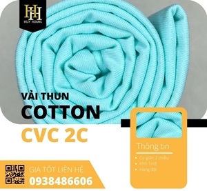 Vải Thun Cotton CVC