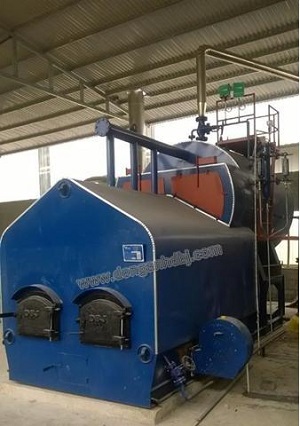 Nồi hơi đốt than củi công suất 3 tấn