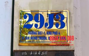 Bảng Số Nhà