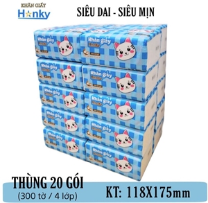 Gói Giấy Ăn Rút Hanky Mèo Trắng