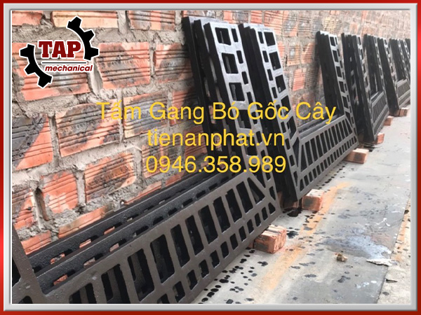 Tấm gang bó gốc cây