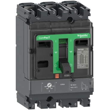 MCCB Schneider 3P 100A 25KA TMD