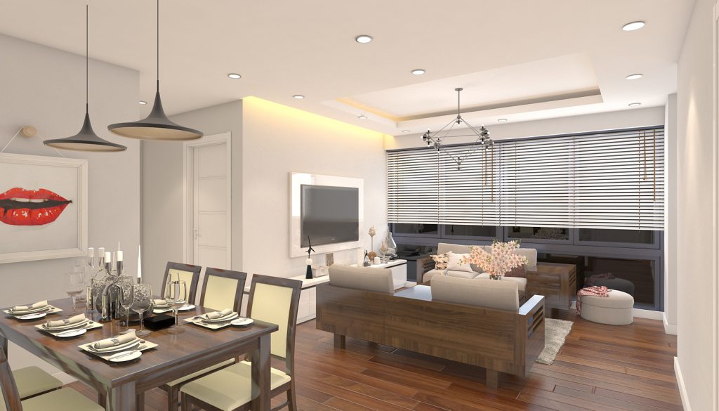 Thiết kế thi công nội thất phòng khách