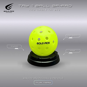Bóng Pickleball Gold Pick G-PRO Tiêu Chuẩn Thi Đấu