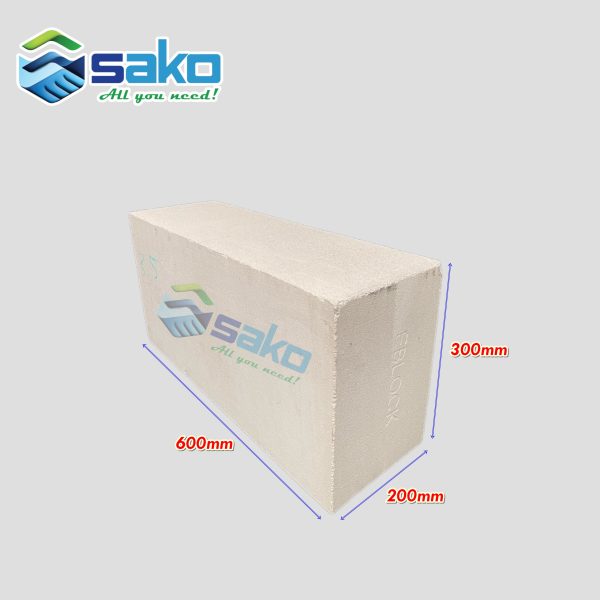 Gạch bê tông nhẹ AAC 600x300x200mm