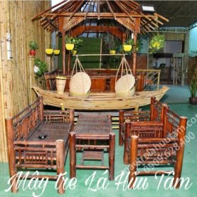 Bàn ghế mây tre
