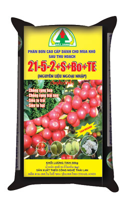 Phân bón Đất Xanh 21 - 5 - 2 S BO TE