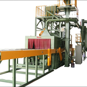 Máy Phun Sắt Dạng Băng Chuyền Con Lăn