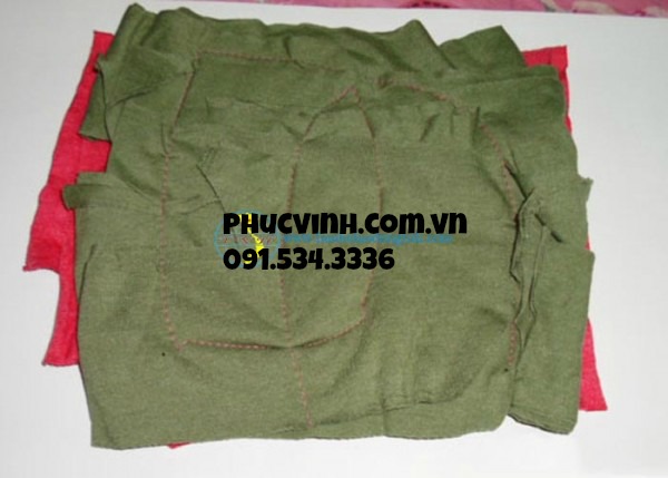 Giẻ lau cotton màu