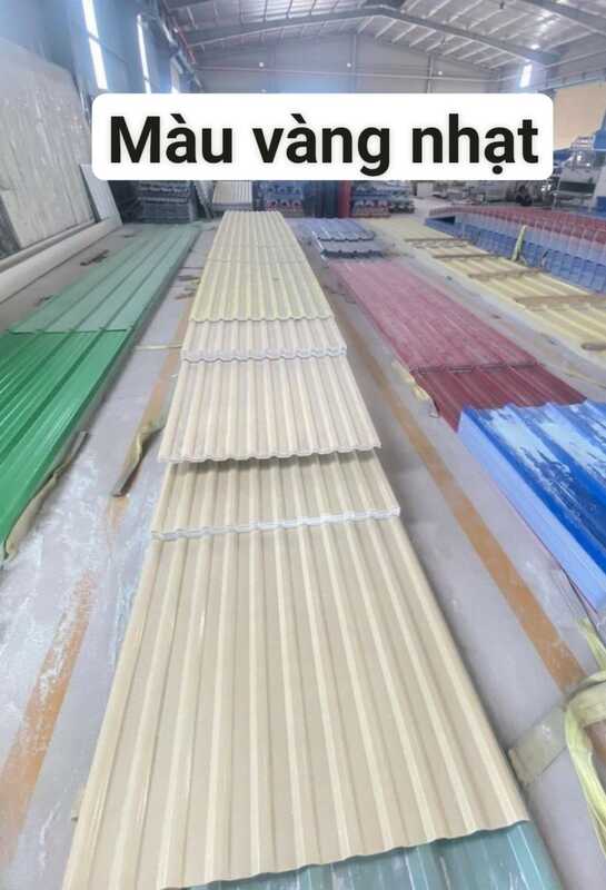Tôn nhựa màu vàng nhạt