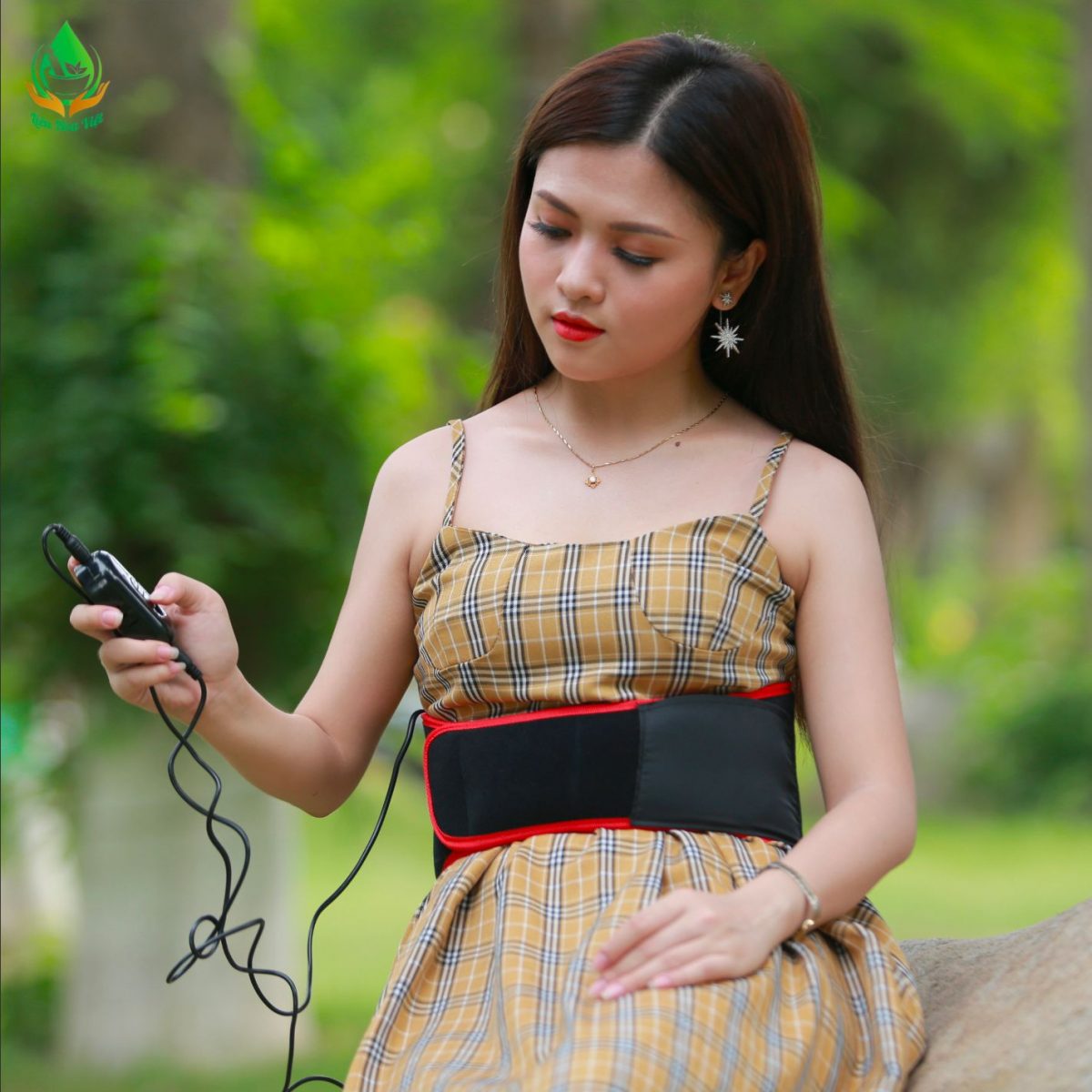 Đai quấn lưng bụng dùng pin