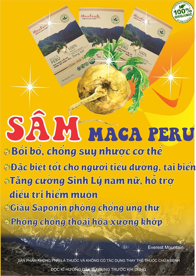 Sâm maca Peru