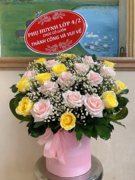 Giỏ hoa chúc mừng